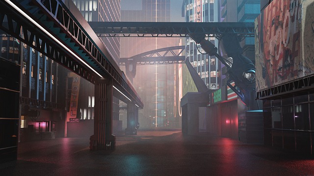 Sprawling cyberpunk city at night, the Orbiting Metropolis: Lumina Prime from Neon Odyssey travels.